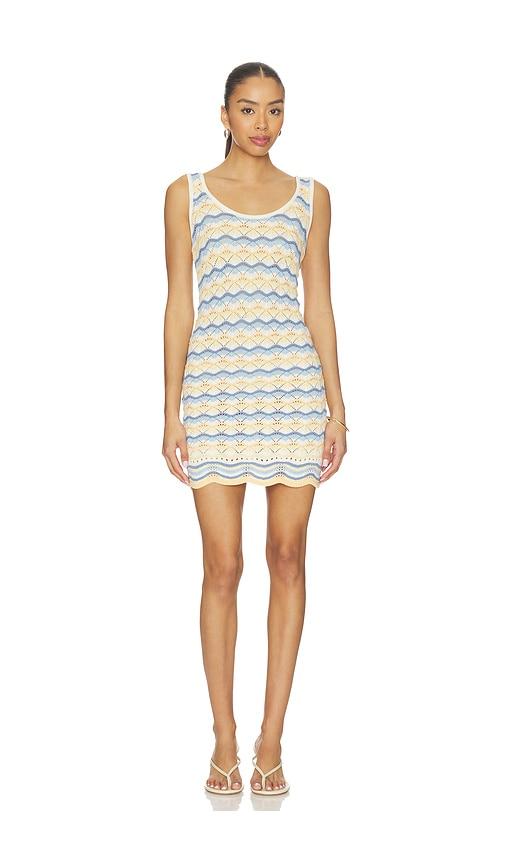 LSPACE Sunchaser Dress in White,Blue by LSPACE