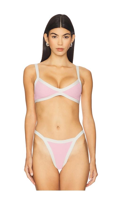 LSPACE Taylor Bikini Top in Blush by LSPACE