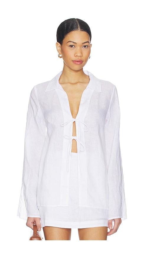 LSPACE Venice Shirt in White by LSPACE