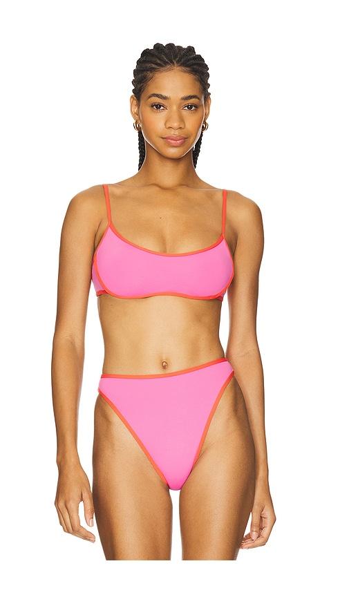 LSPACE Zella Bikini Top in Pink by LSPACE