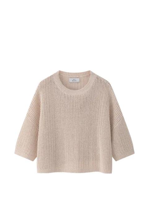 open-knit sweater by LU REN