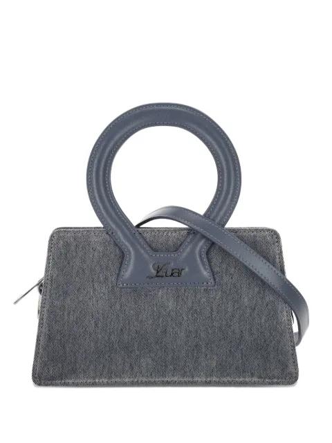Enzyme round-handle logo tote bag by LUAR