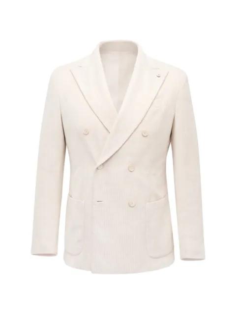 corduroy double-breasted jacket by LUBIAM