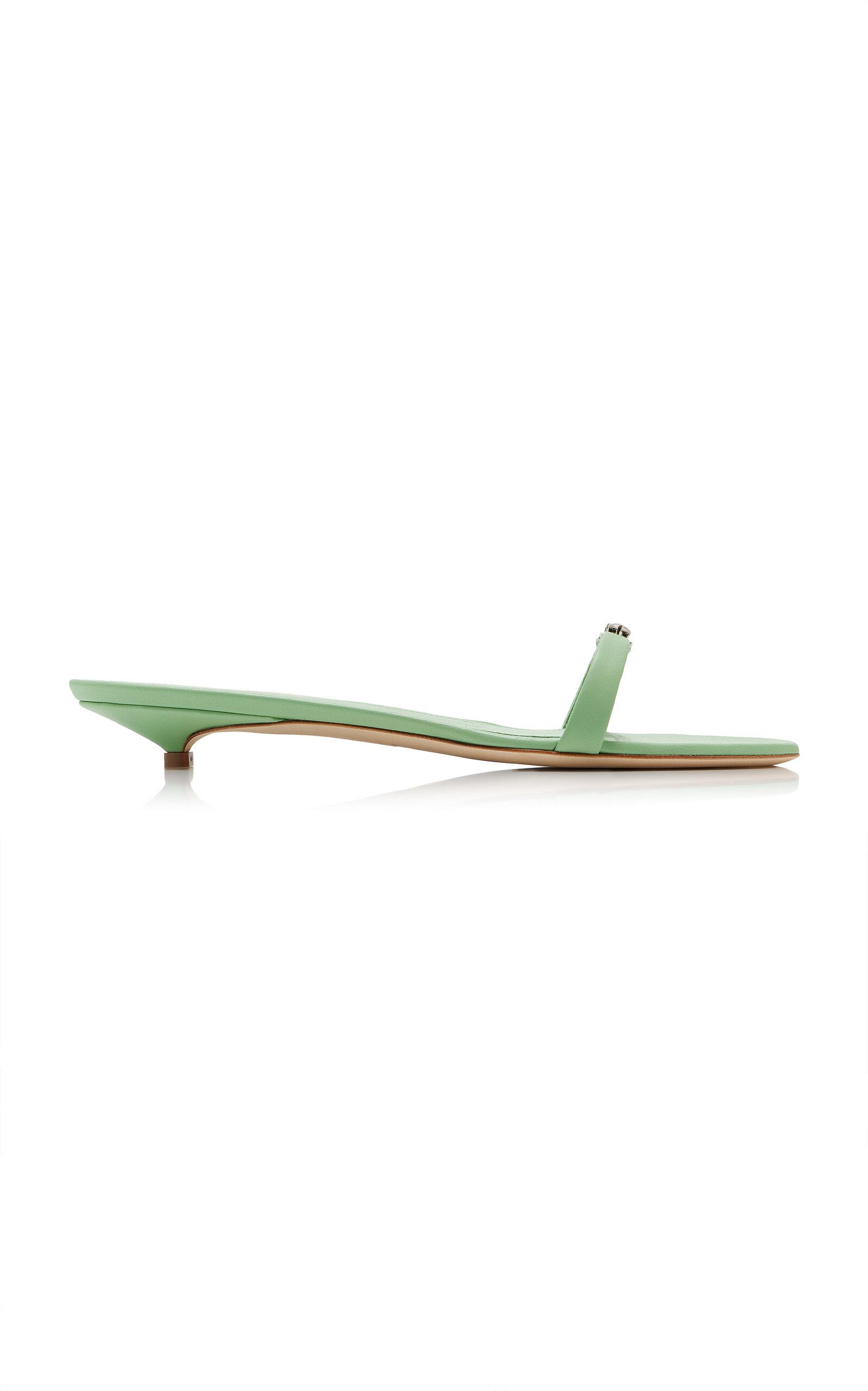 LUCASHEVA Exclusive La Isla Kristine Leather Sandals - Moda Operandi by LUCASHEVA