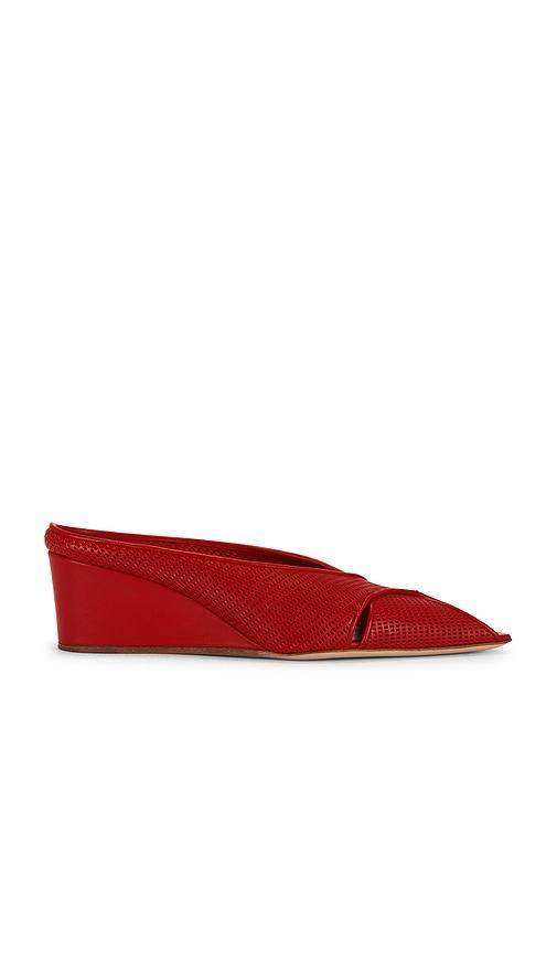 Lucasheva Angel Mule Pump in Red by LUCASHEVA
