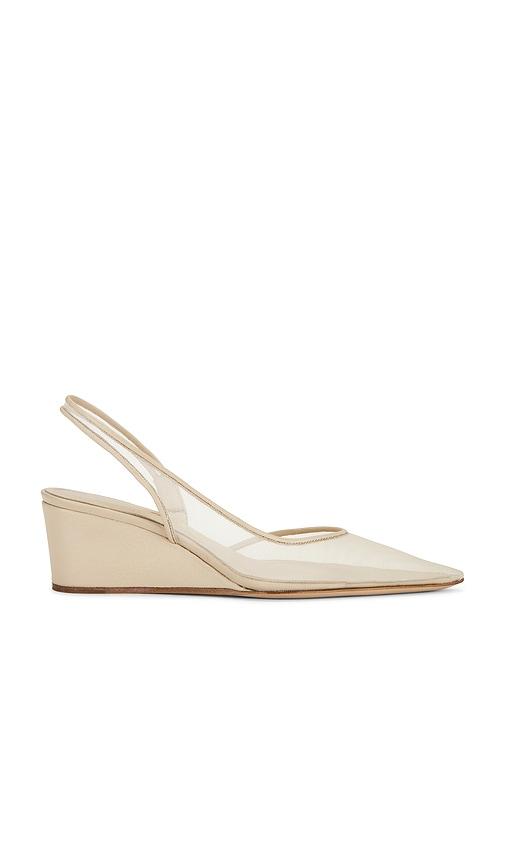 Lucasheva Ilaria Slingback Pump in Ivory by LUCASHEVA