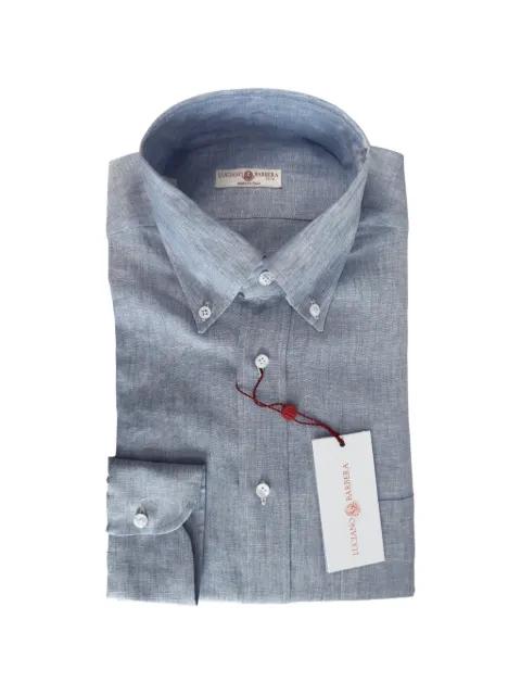 button-down collar shirt by LUCIANO BARBERA