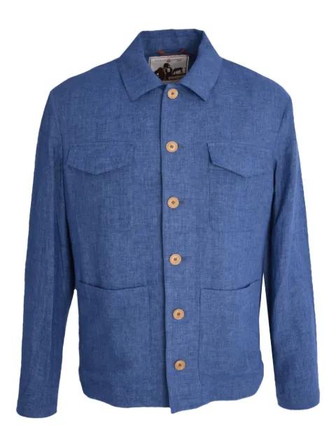 button-fastening patch-pocket jacket by LUCIANO BARBERA