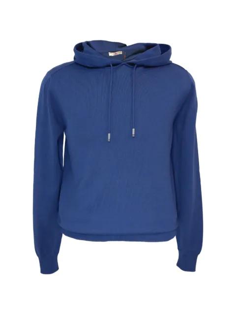 drawstring-hood knitted hoodie by LUCIANO BARBERA
