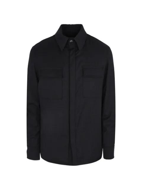 flap-pocket shirt jacket by LUCIANO BARBERA
