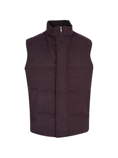 padded wool vest by LUCIANO BARBERA