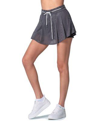 High Waist Pinstripe Skirt by LUCKY IN LOVE