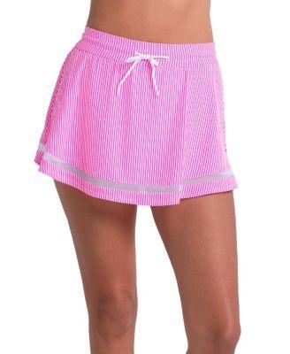 High Waist Seersucker Skirt by LUCKY IN LOVE