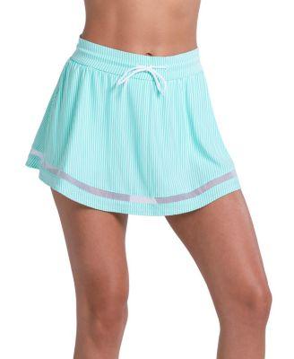 High Waist Seersucker Skirt by LUCKY IN LOVE