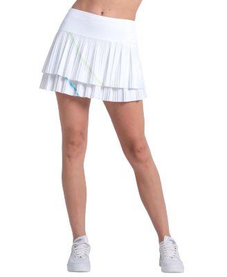 Women's Lavish Stroke Pleated Skirt by LUCKY IN LOVE