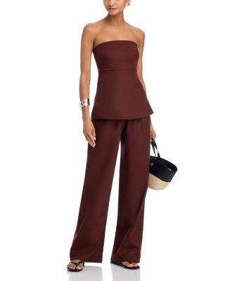 Barbara Smocked Strapless Top & Barbara Pants by LUCY PARIS