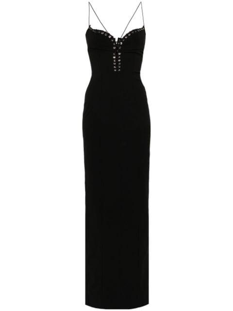 Cleavage crepe maxi dress by LUDOVIC DE SAINT SERNIN