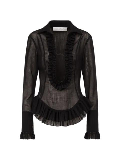 Duchesse ruffled shirt by LUDOVIC DE SAINT SERNIN