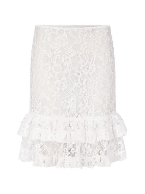 Ernestine lace ruffled mini skirt by LUDOVIC DE SAINT SERNIN