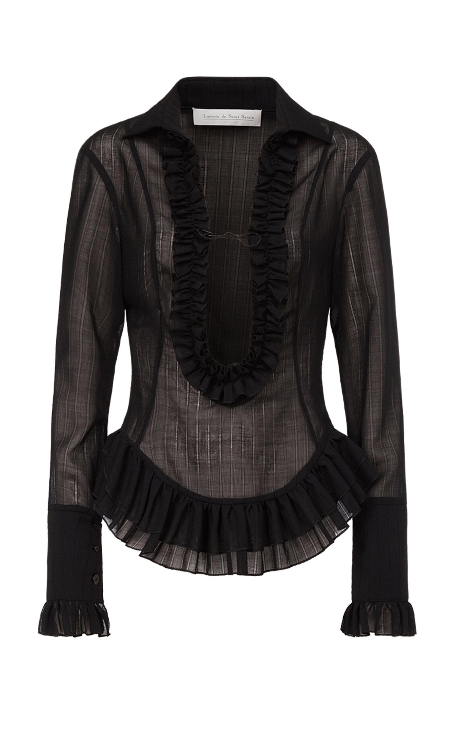 Ludovic de Saint Sernin Duchesse Plunging Neckline Top - Moda Operandi by LUDOVIC DE SAINT SERNIN