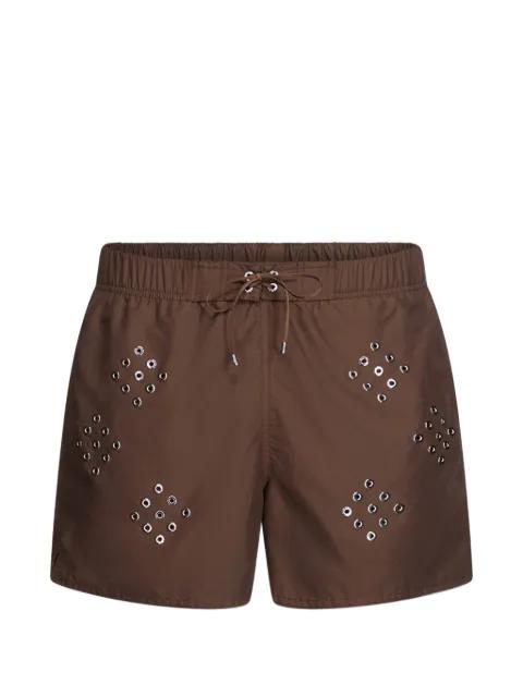 eyelets swim shorts by LUDOVIC DE SAINT SERNIN