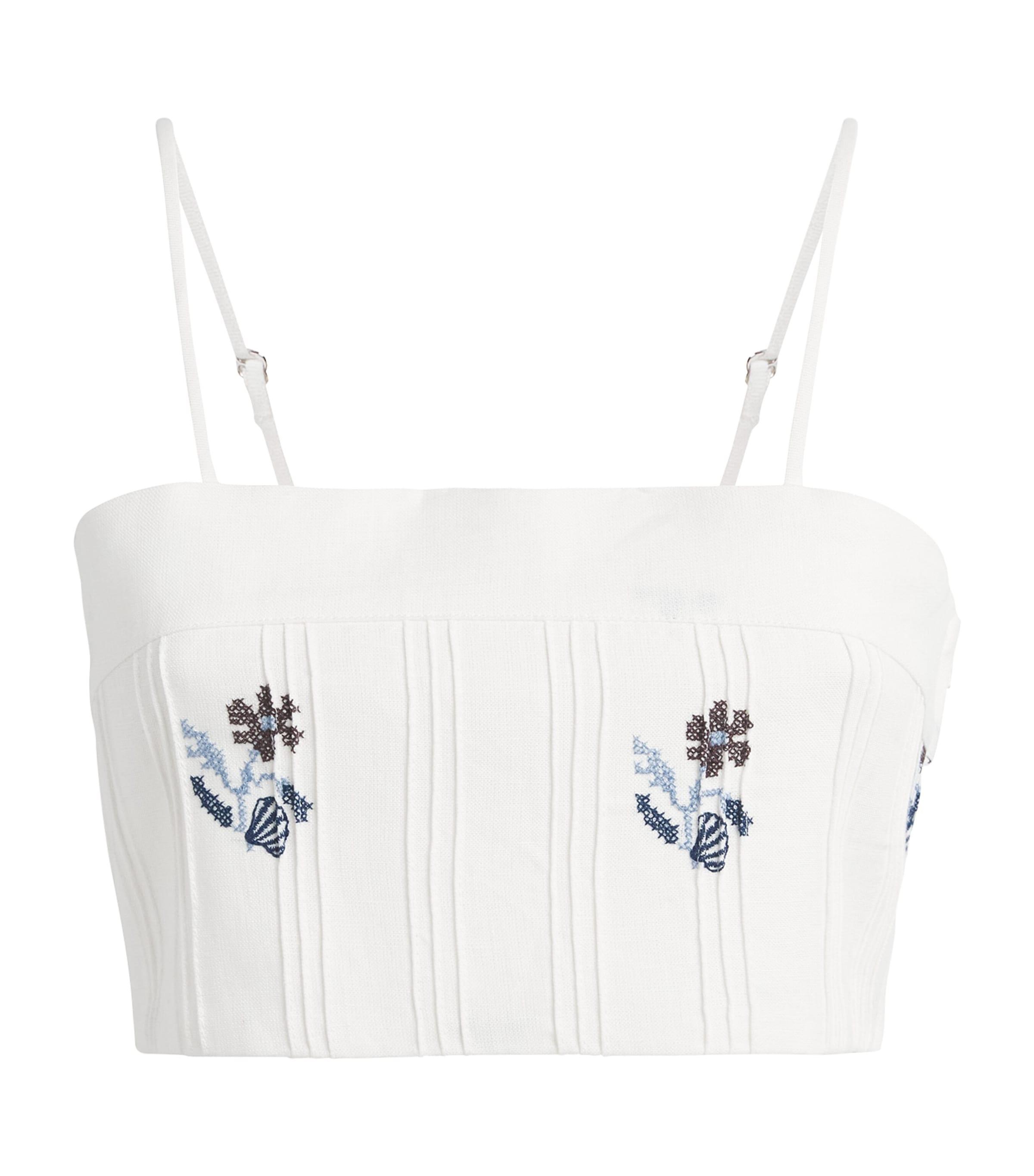 LUG VON SIGA Linen Embroidered Aurora Top by LUG VON SIGA