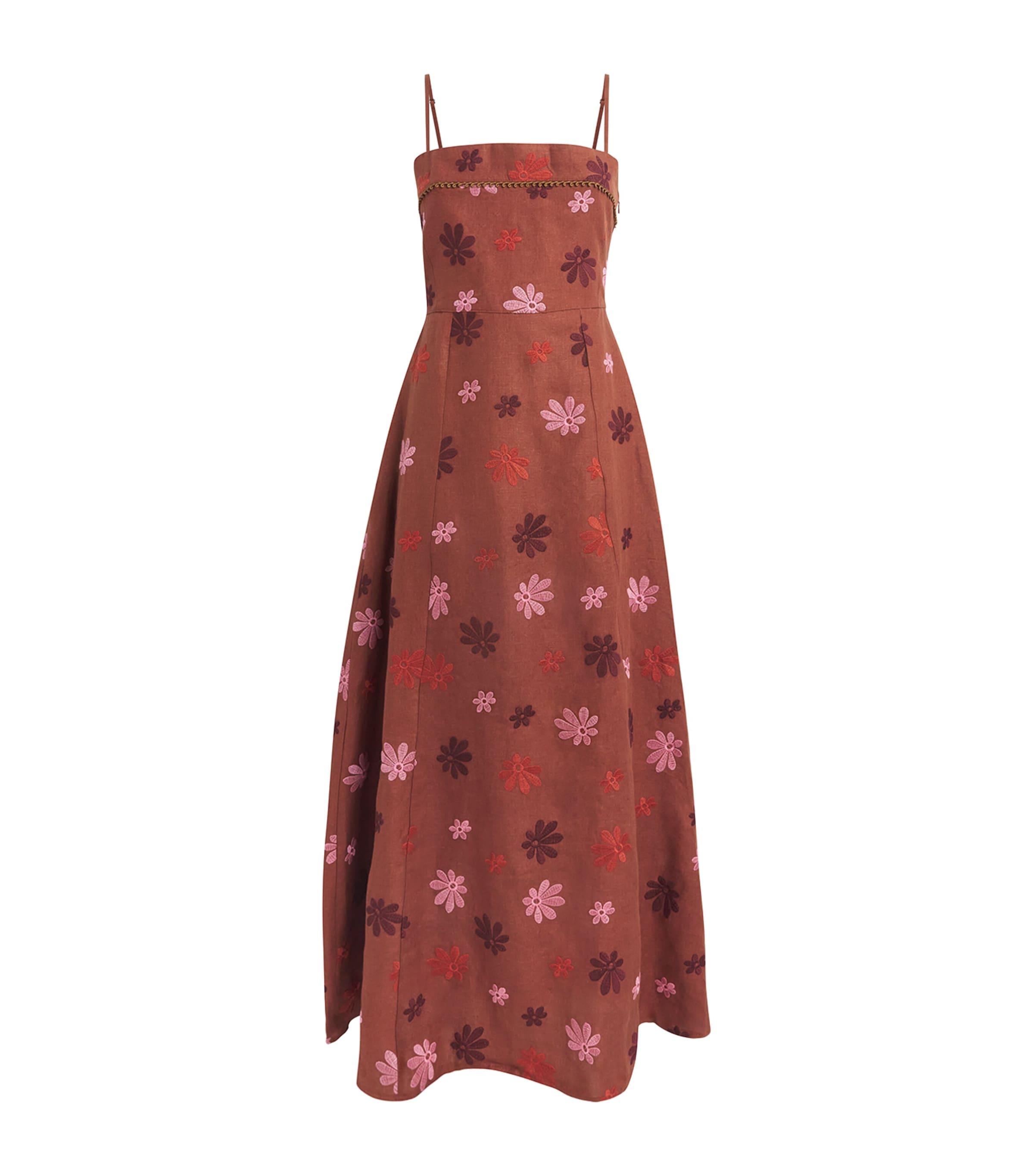 LUG VON SIGA Linen Sara Midi Dress by LUG VON SIGA