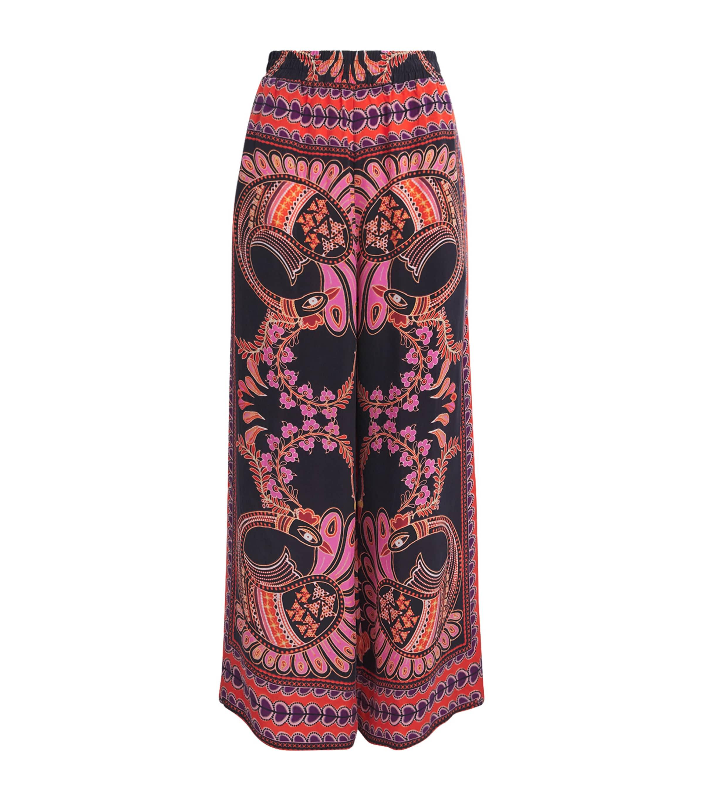 LUG VON SIGA Printed Madison Wide-Leg Trousers by LUG VON SIGA