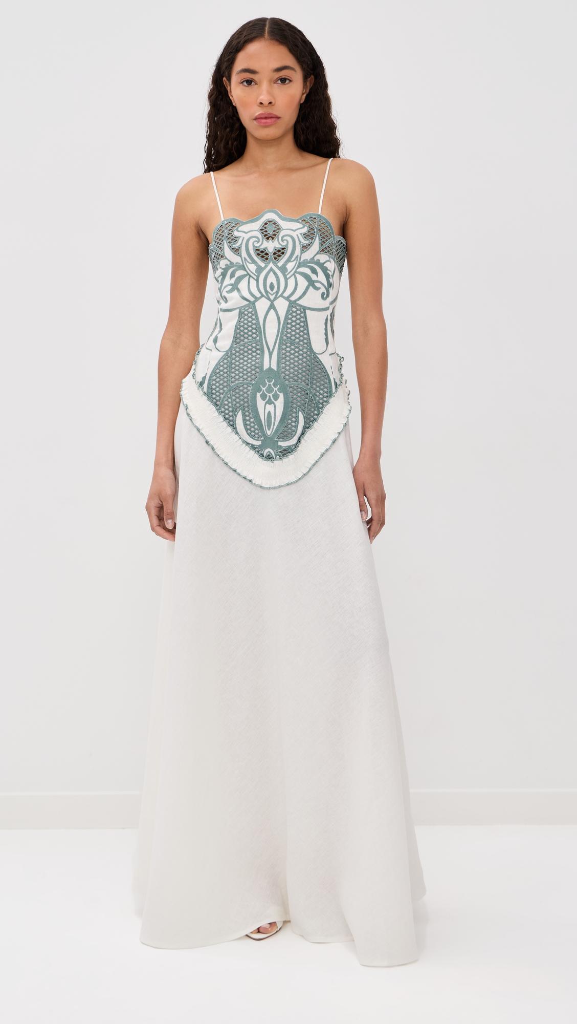 Marisa Linen Maxi Dress by LUG VON SIGA