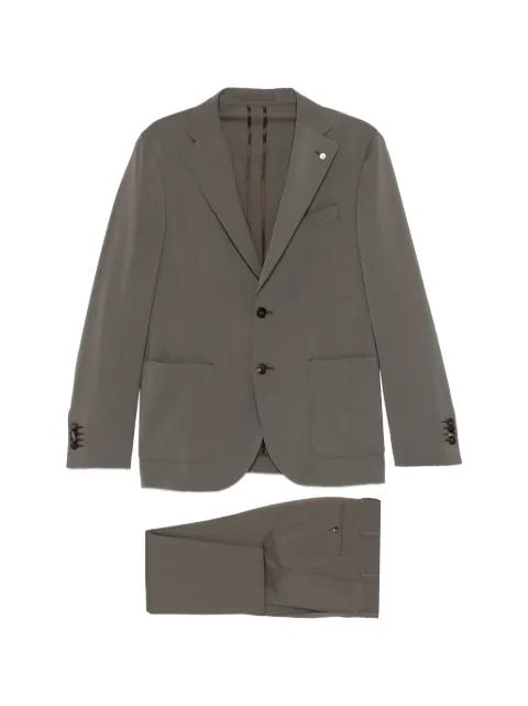 buttoned tailored suit by LUIGI BIANCHI MANTOVA