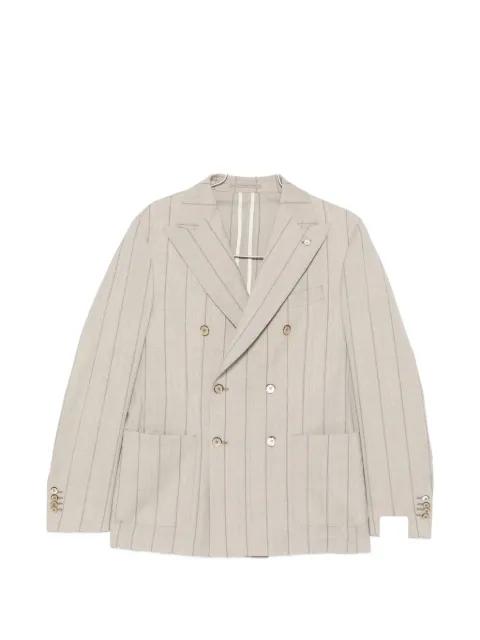 pinstripe double-breasted suit by LUIGI BIANCHI MANTOVA