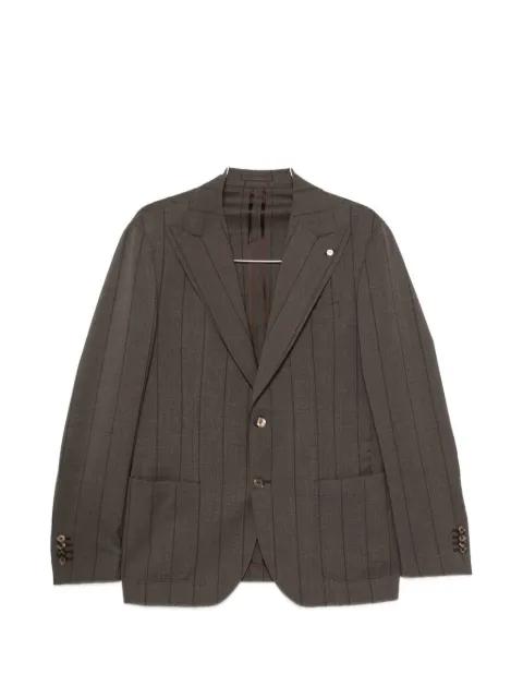pinstripe-pattern suit by LUIGI BIANCHI MANTOVA
