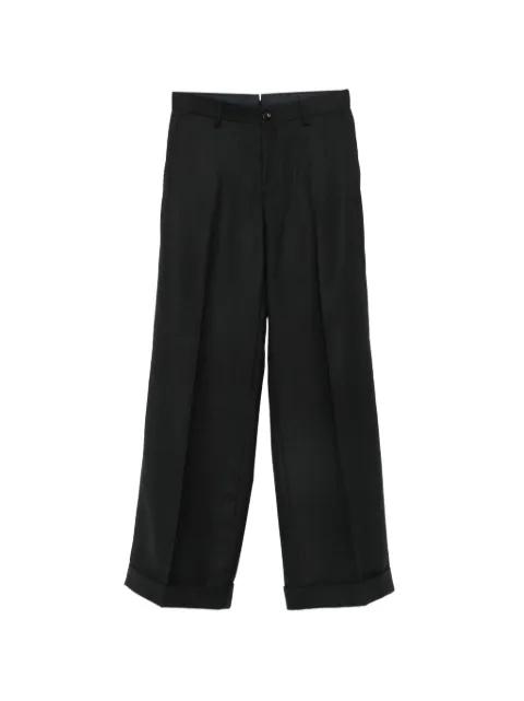 pressed-crease turned-up trousers by LUIGI BIANCHI MANTOVA