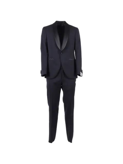 shawl-collar zig-zag suit by LUIGI BIANCHI MANTOVA