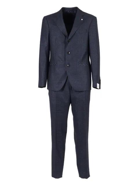single-breasted wool suit by LUIGI BIANCHI MANTOVA