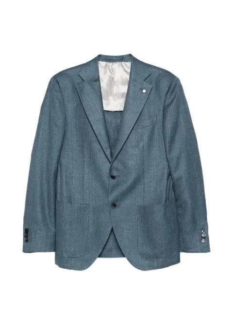 buttoned single-breasted blazer by LUIGI BIANCHI