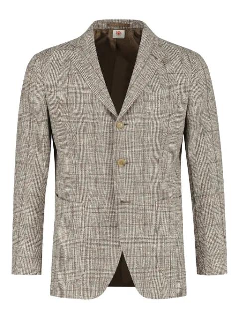 Prince of Wales check blazer by LUIGI BORRELLI