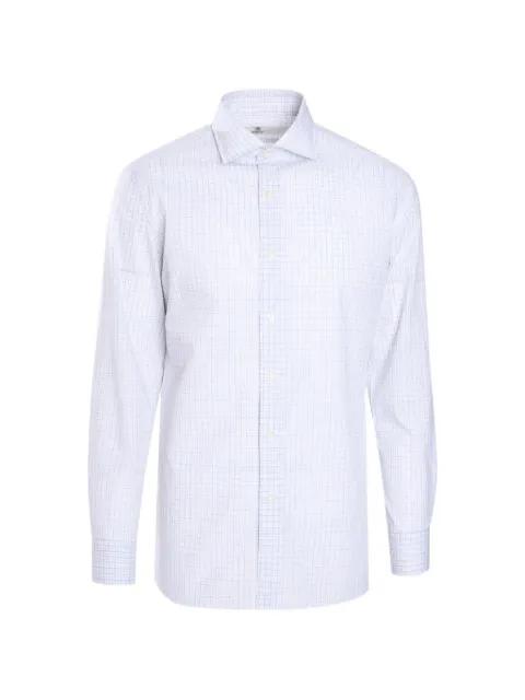 long-sleeve check-pattern shirt by LUIGI BORRELLI
