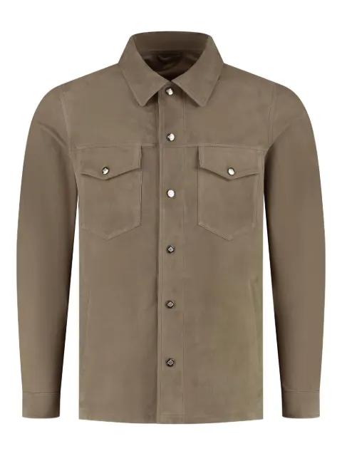 long-sleeved shirt jacket by LUIGI BORRELLI