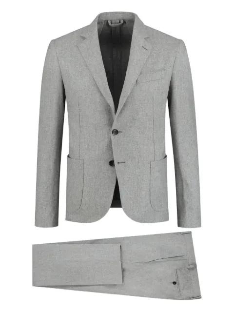 mélange-effect suit by LUIGI BORRELLI