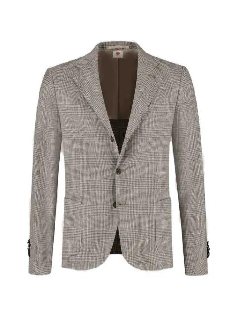 plaid two-button blazer by LUIGI BORRELLI