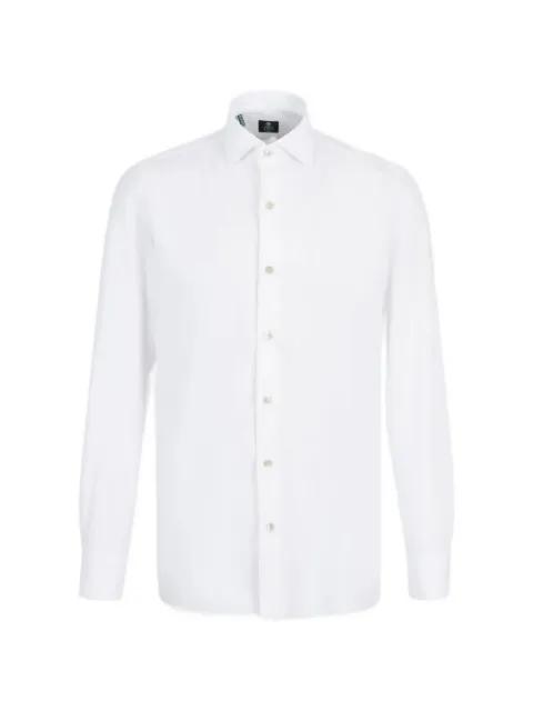 slub-texture long-sleeve shirt by LUIGI BORRELLI