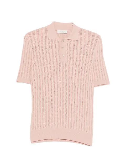 open-knit polo shirt by LUIGI GENTILE