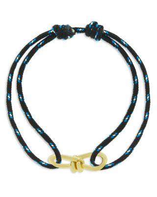 Men's 14K Yellow Gold Sequel Large Twisted Wire Cord Bracelet Collection by LUIS MORAIS