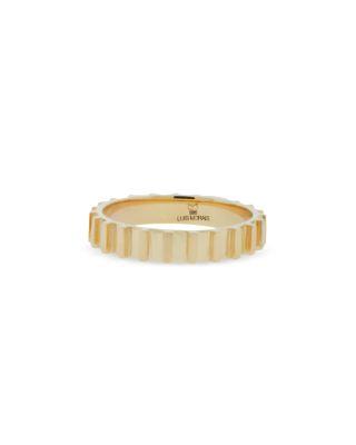 Men's 18K Yellow Gold Hardware Engaging Ring by LUIS MORAIS