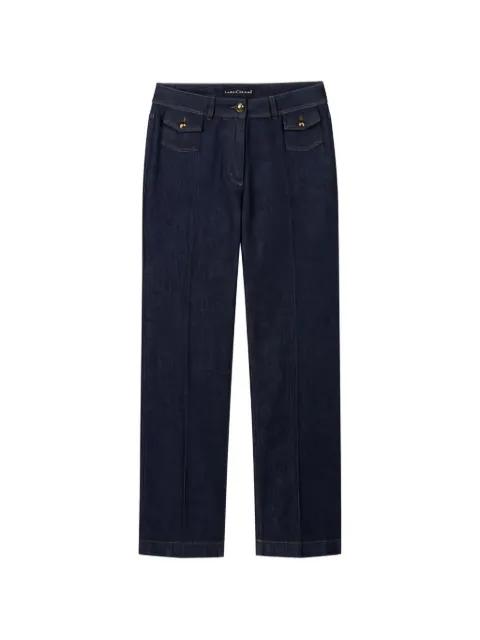 authentic straight-leg denim jeans by LUISA CERANO