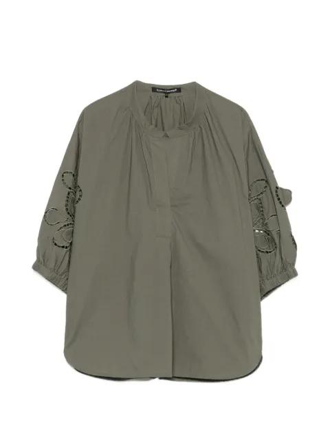 floral-embroidered blouse by LUISA CERANO