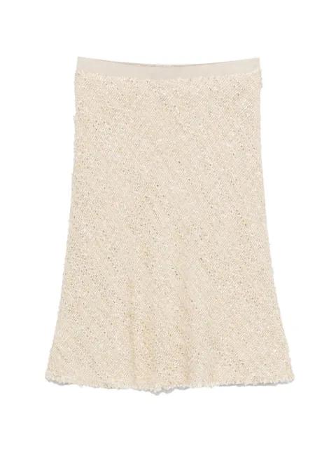 frayed-hem mini skirt by LUISA CERANO