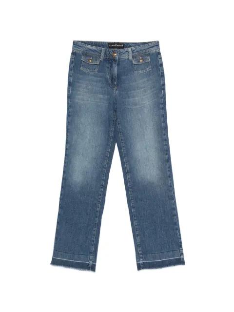 patch-pocket flared jeans by LUISA CERANO