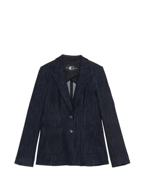 pinstripe single-breasted blazer by LUISA CERANO